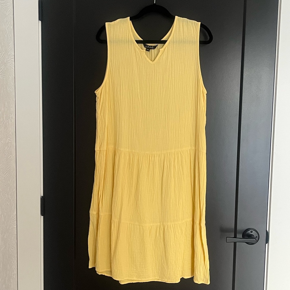 Charlie B Light Yellow Summer Cotton Dress